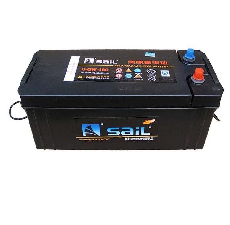 风帆汽车电瓶12V180AH蓄电池6-QW-180 中重型货车与工程机械的动力之源